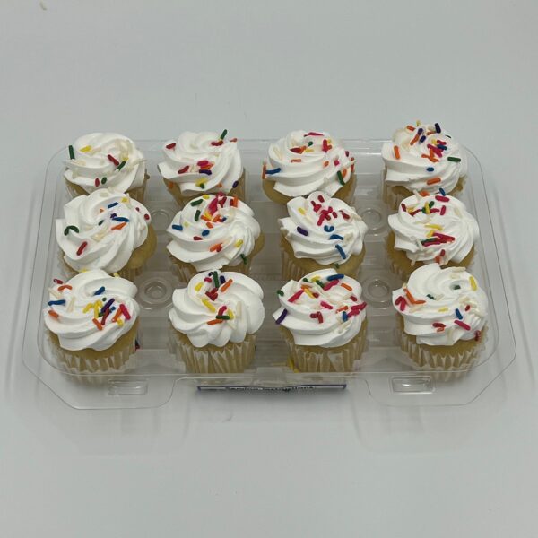 Vanilla/Vanilla Cupcakes Mini GF/DF