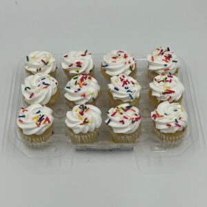 Vanilla/Vanilla Cupcakes Mini GF/DF