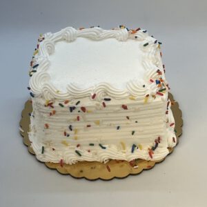 CAKE: Vanilla/Vanilla 6" GF/DF Shipped (Shipping Included)